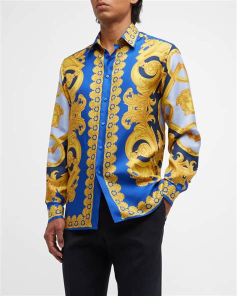 cheap mens versace shirts|versace fitted shirts for men.